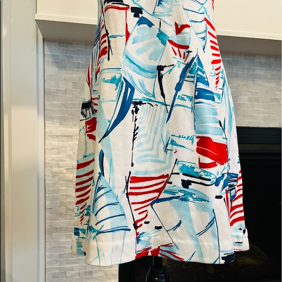 Women's Chaps Sailboat Lace-Up Dress - Picture 8 of 9